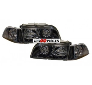 paire de phares Avants + clignotants noir pour Volvo S40/V40 1996-2000 - GO13285